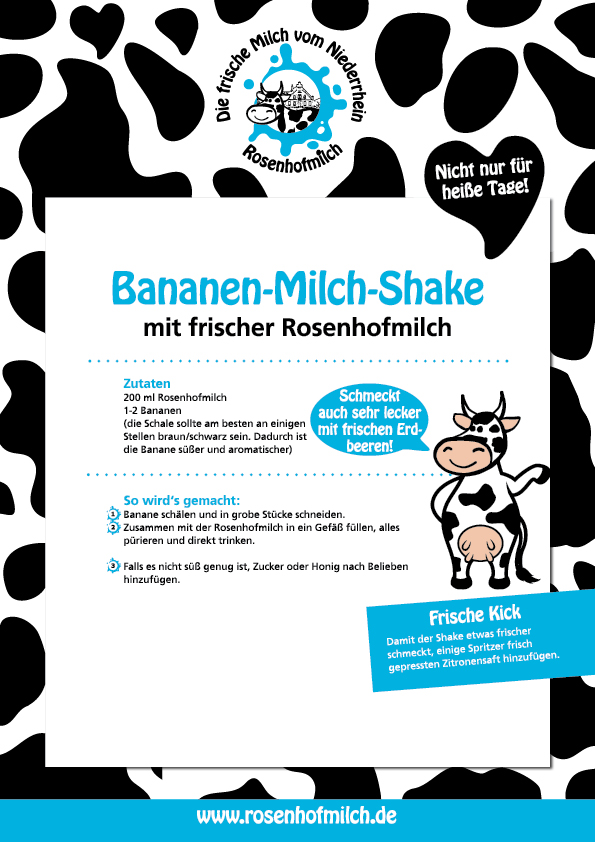 bananen-milch-shake rezept rosenhofmilch